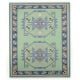 Handcrafted Luxury Cotton and Wool Handknotted Rug for Living Spaces